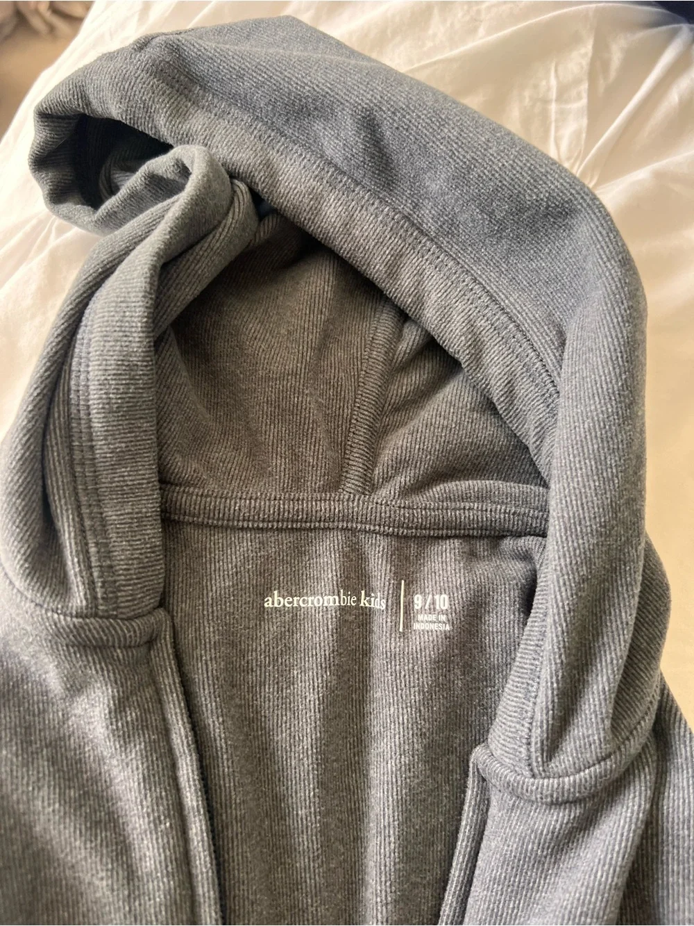 Abercrombie Kids Gray Full Zip Hoodie | Girls Size 9/10